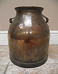 old french copper milk bucket